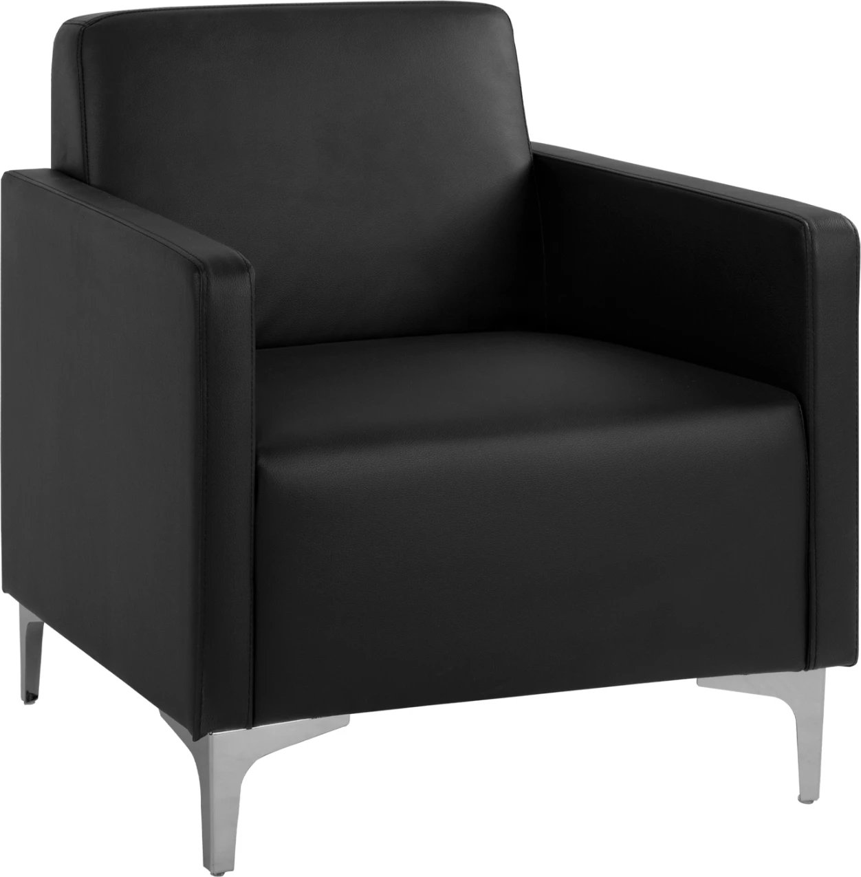 Karrige me krahë Nellie FH3159.11, PU e zezë, 64x71x71cm