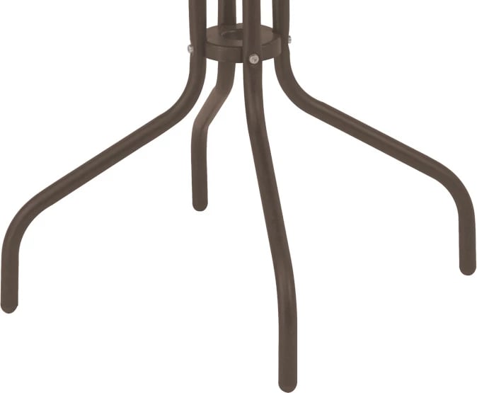 Tavolinë me karrige për terasë, ngjyrë kafe, Φ60x70cm