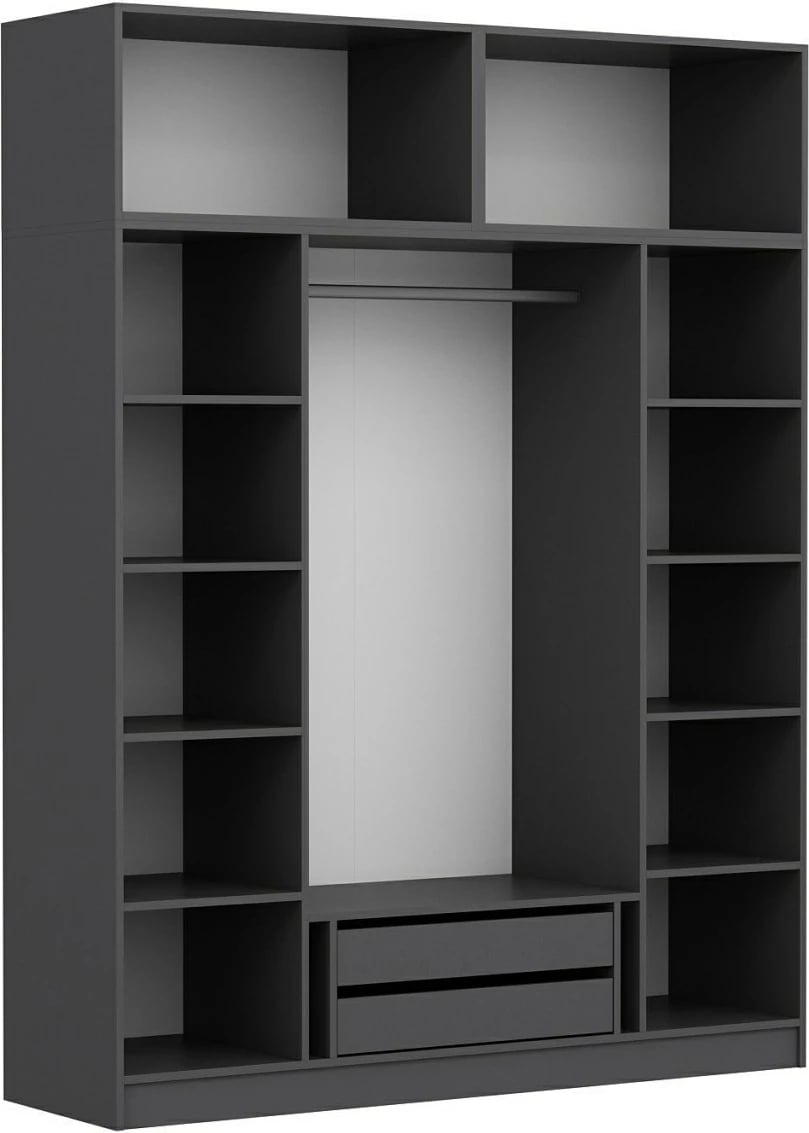 Dollap garderobe, ngjyrë dore, Skye Decor, 180x255x52 cm