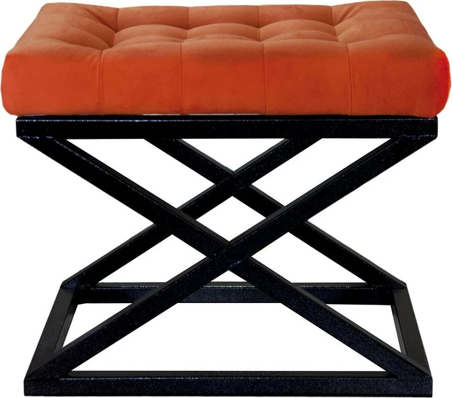 Puf Atelier del Sofa, ngjyrë zezë-portokalli, Capraz