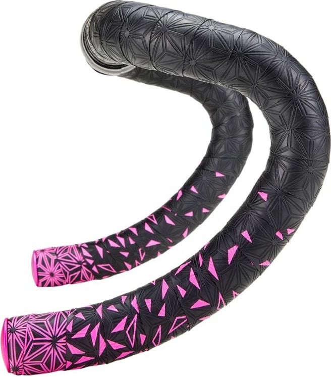 Mbështjellës timoni për biçikletë Supacaz, zi dhe rozë