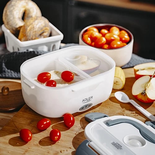 Kuti dreke elektrike, Adler, AD 4474, 1L, 50W max, me 2 ndarje dhe lugë, gri