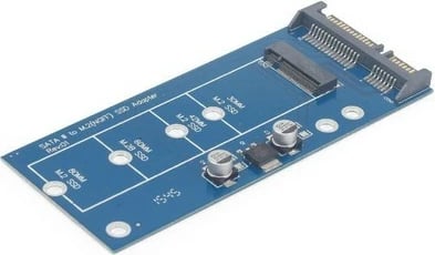 Adapter Gembird EE18-M2S3PCB-01 Mini SATA në M.2 NGFF, 1.8'', Blu