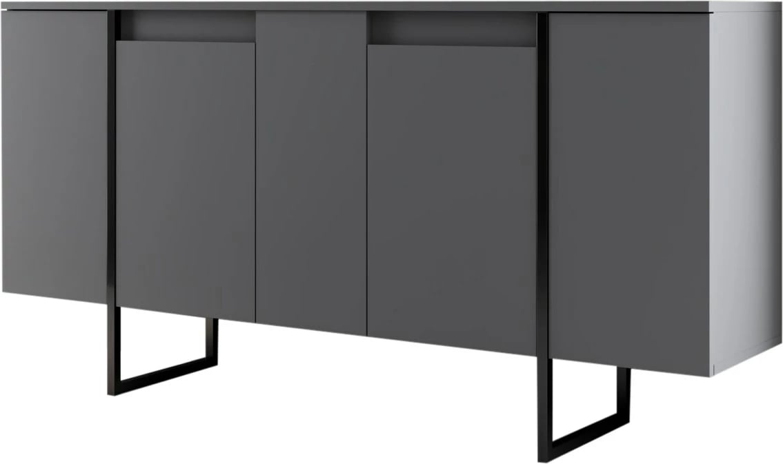 Set mobiljesh për dhomë dite, Luxe, antracit, e zezë