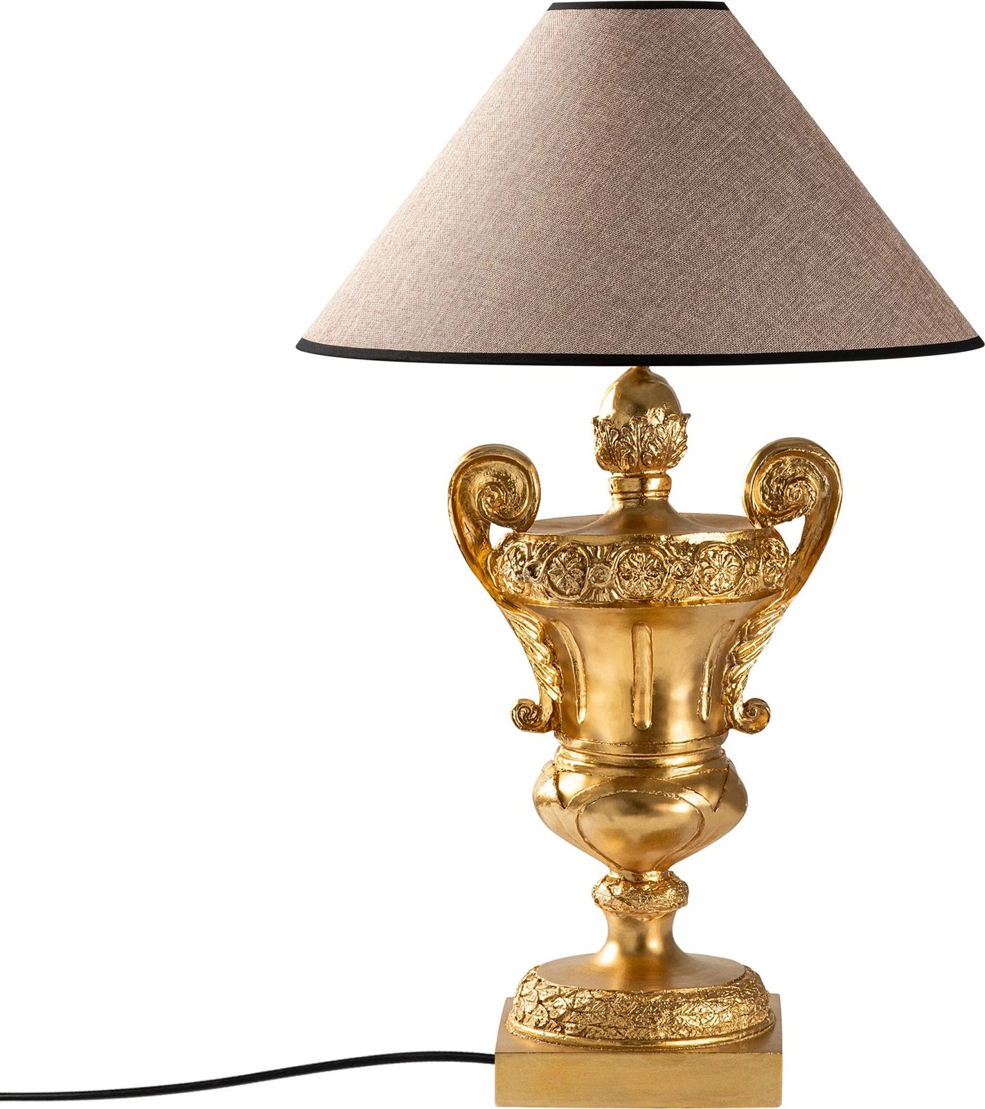 Llambë tavoline Opviq, ELEGANZE-5334, ngjyrë ari dhe kafe e çelët