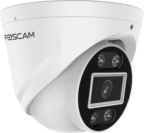 Kamerë sigurie IP Foscam T8EP 8MP 4K PoE, audio dy-drejtimëshe, detektim personash/automjetesh, e bardhë