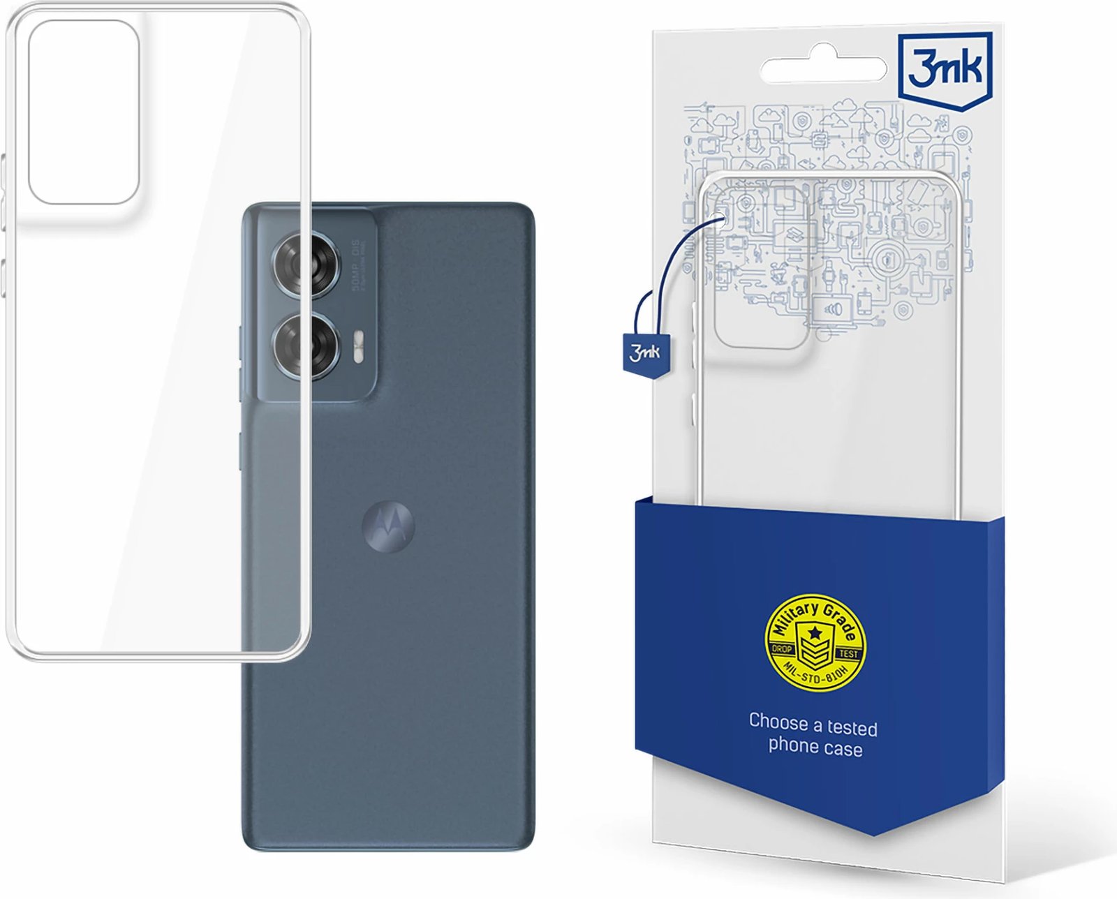 Mbështjellës 3mk Protection Clear Case për Motorola Moto Edge 50 Fusion, transparent