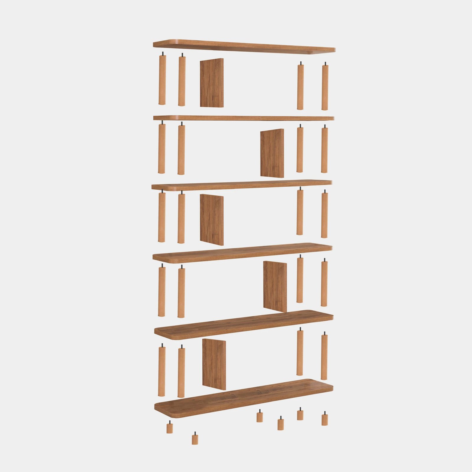 Raft librash Skye Decor, ngjyrë Atlantic Pine, 120x168.5x28cm