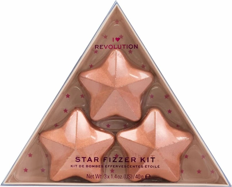 Set Bath Fizzer për femra I Heart Revolution Star, 3 x 40g