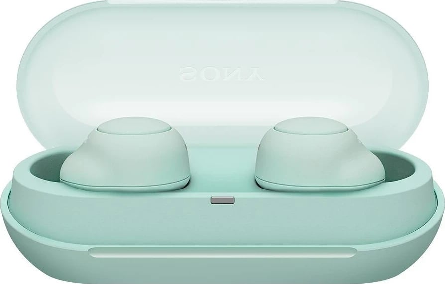 Kufje pa tela Sony WF-C500, jeshile