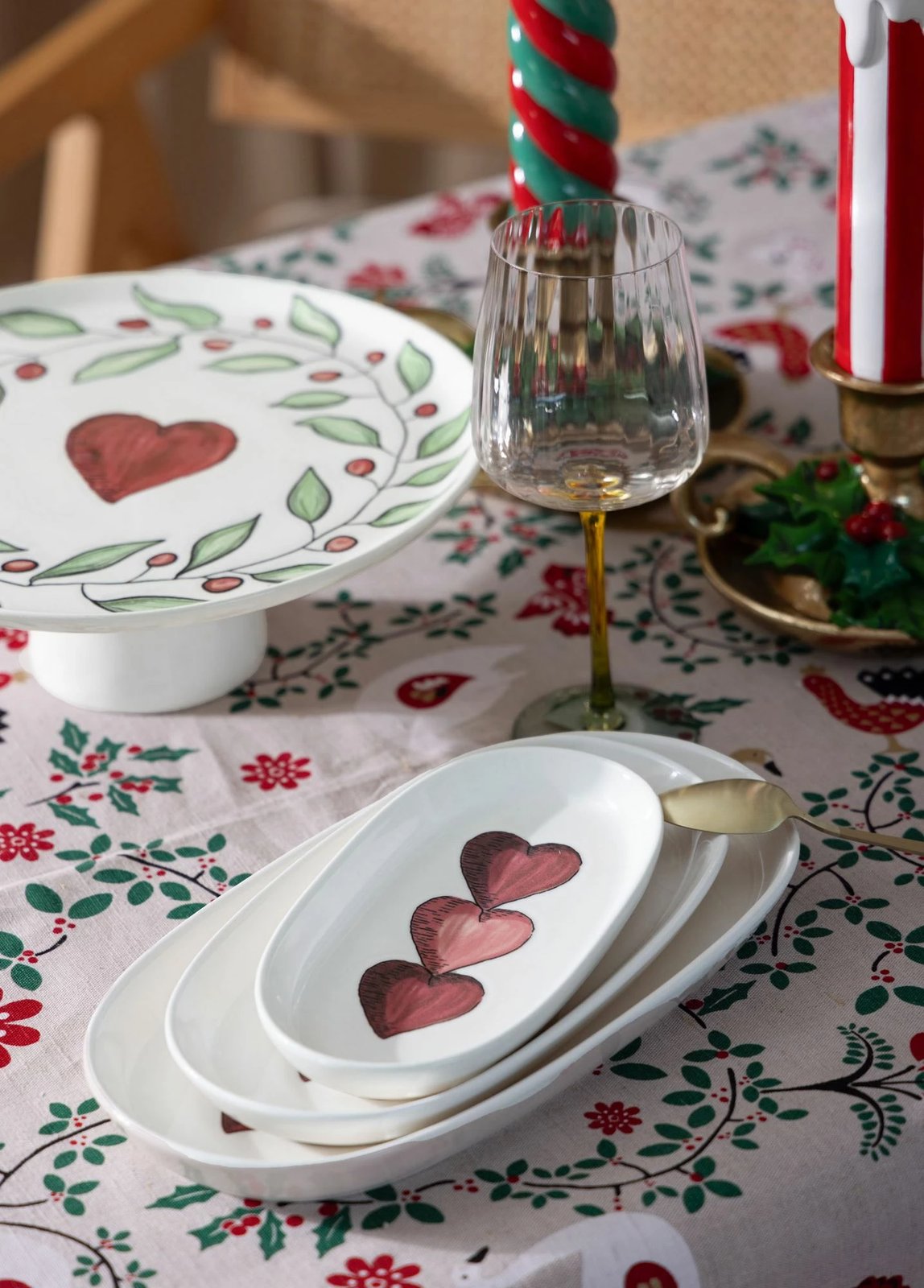 Set pjatash dekorative, 4 copë, Hermia Concept, LUV0018