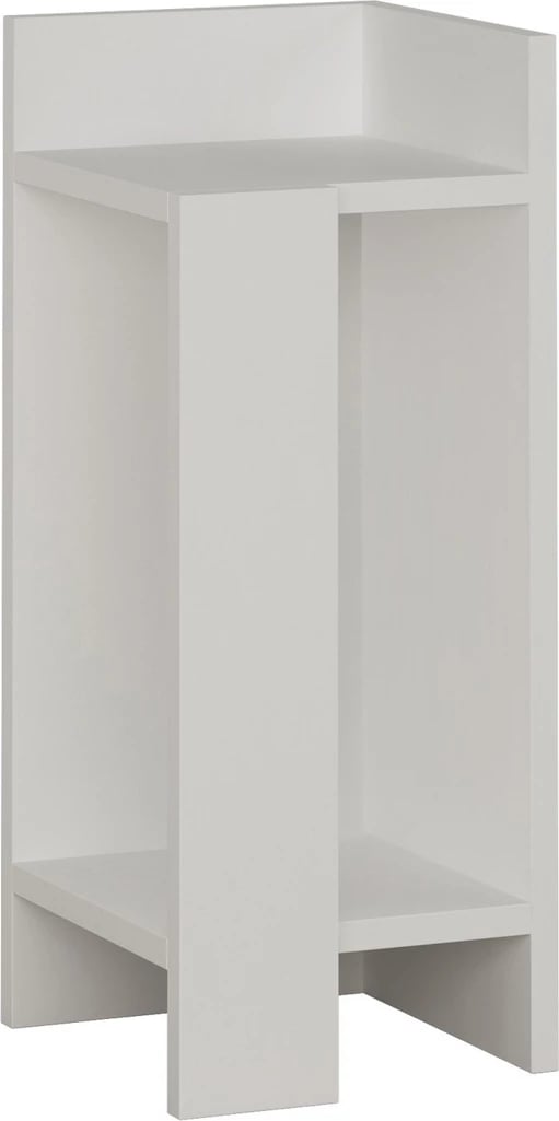 Komodinë anësore Elos, e bardhë, Skye Decor, anë e djathtë