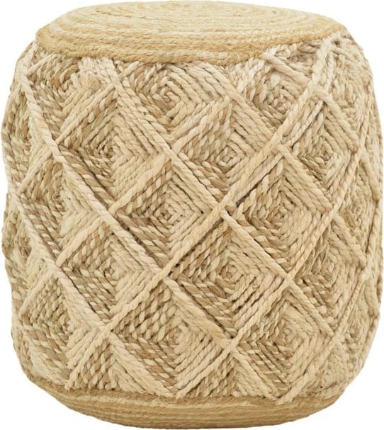 Stool Yton, bezhë, 100% jute, 40x40x40cm