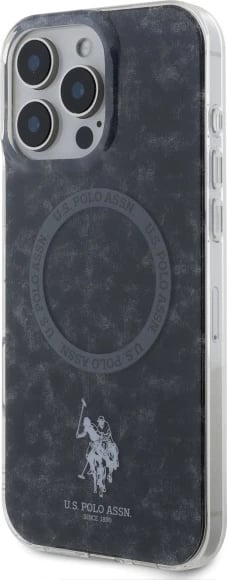 Mbështjellës U.S. Polo Assn. IML Ring MagSafe për iPhone 16 Pro, Zi Mbështjellës U.S. Polo Assn. IML Ring MagSafe për iPhone 16 Pro, Zi