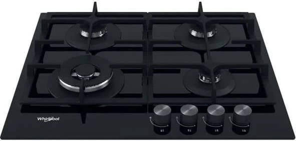 Pjatë gatimi me gaz prej xhami Whirlpool AKT6465/NB1, 4 zona, e zezë