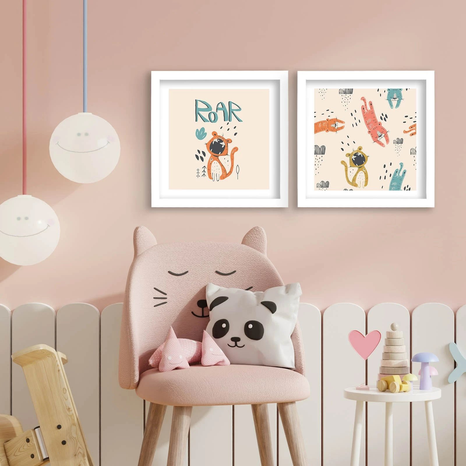 Pikturë dekorative me kornizë MDF (2 copë), Wallity, 2P3333BCT-005