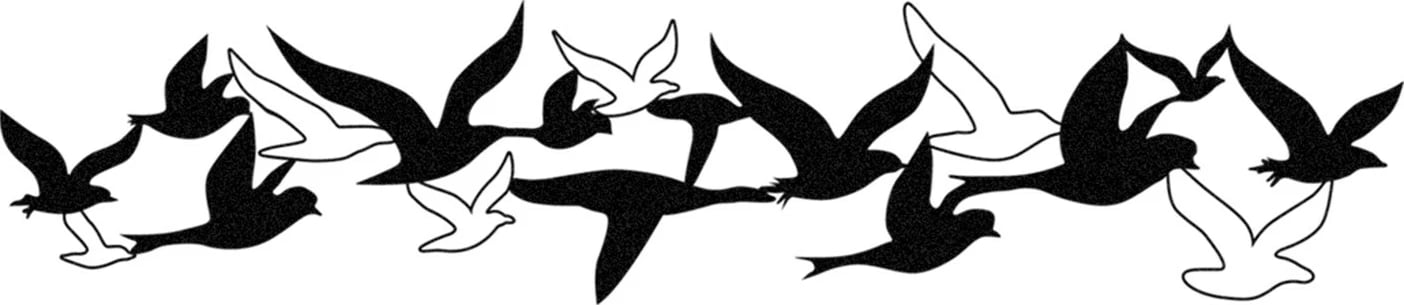 Aksesor dekorativ metalik për mur Wallity, Bellissimo - M112-M, ngjyrë e zezë, 100x22cm