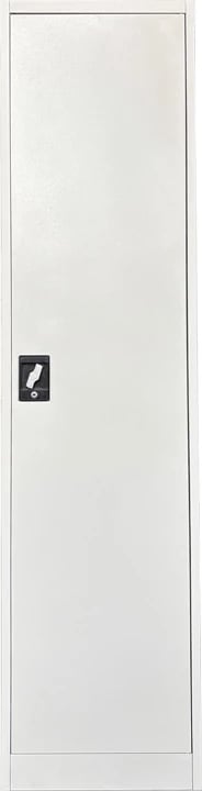 Dollap metalik Koya, ngjyrë gri e çelët, 50x45x180cm