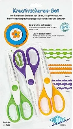Set gërshërë kreative WEDO 3 copë, 16cm, multingjyrëshe