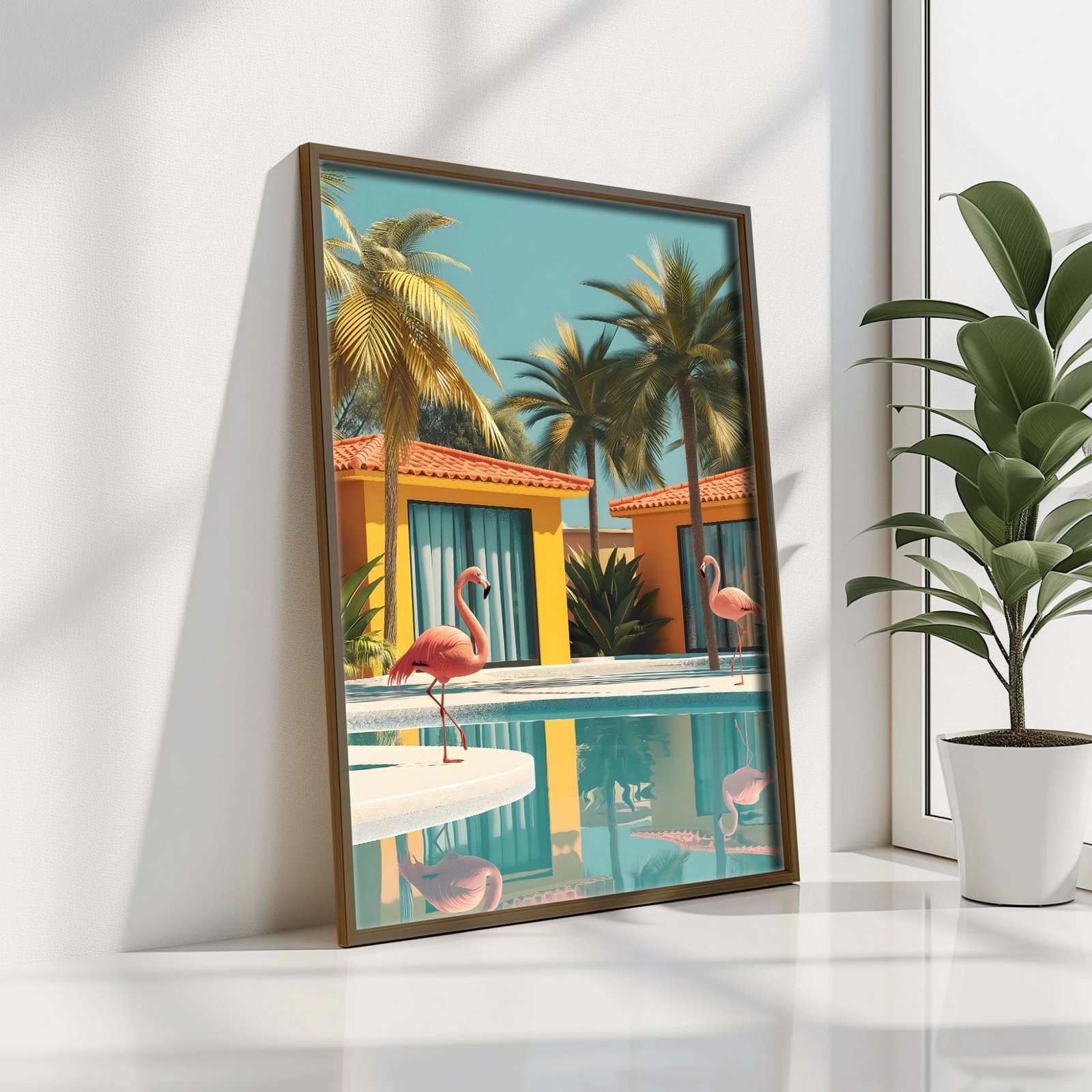 Pikturë dekorative me kornizë MDF, Wallity, GE094-L