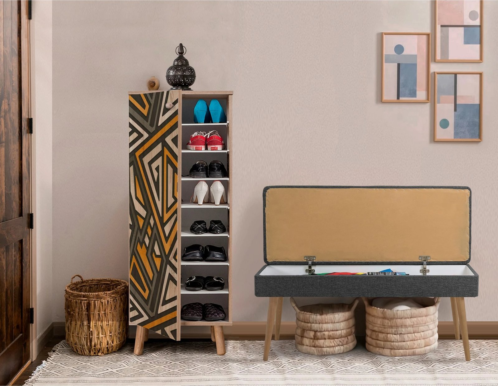 Set mobiljesh për korridor, Sonomo & Antracit, Skye Decor, 928-1053