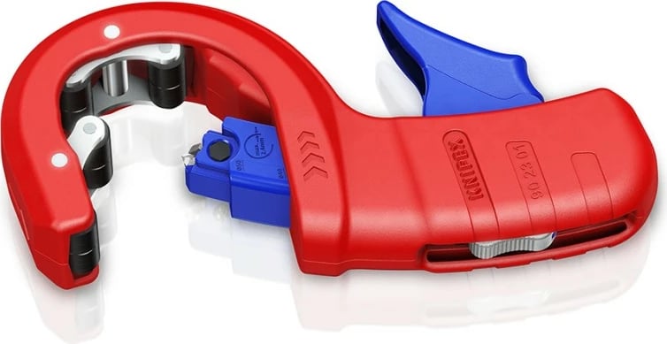 Prerëse tubash Knipex DP50, plastikë/çelik, 5 cm, kuqe/blu