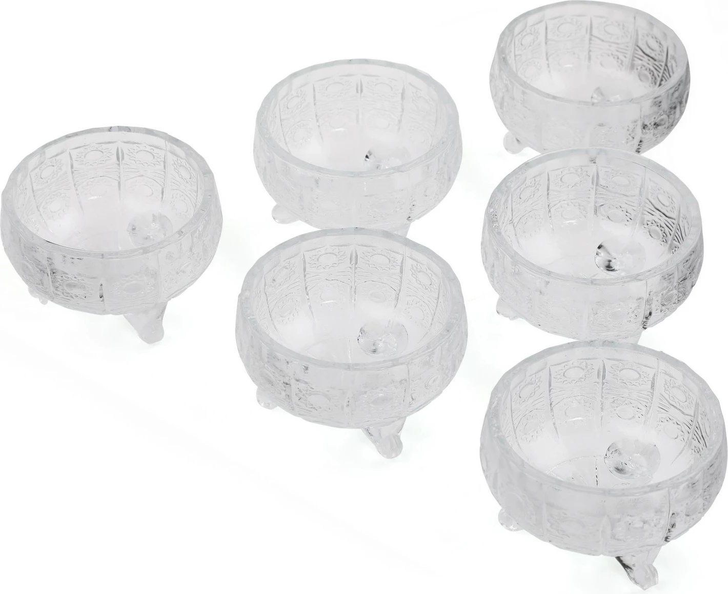 Set tasash prej qelqi (6 copë), Hermia Concept, İP-AHE6B - Eye Plain