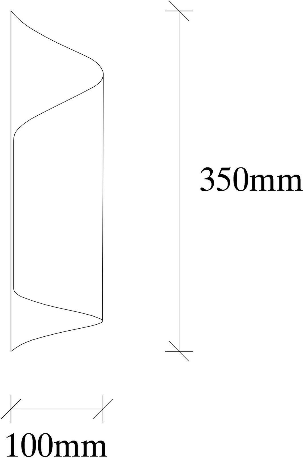 Llambë muri Opviq, Sivani - MR - 838, e zezë, moderne, 10x16cm, lartësi 35cm Llambë muri Opviq, Sivani - MR - 838, e zezë, moderne, 10x16cm, lartësi 35cm