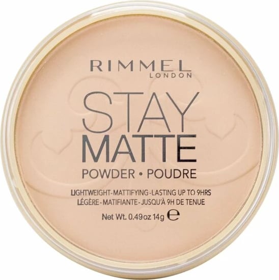 Pudër kompakte për femra Rimmel London Stay Matte 004 Sandstorm, 14g