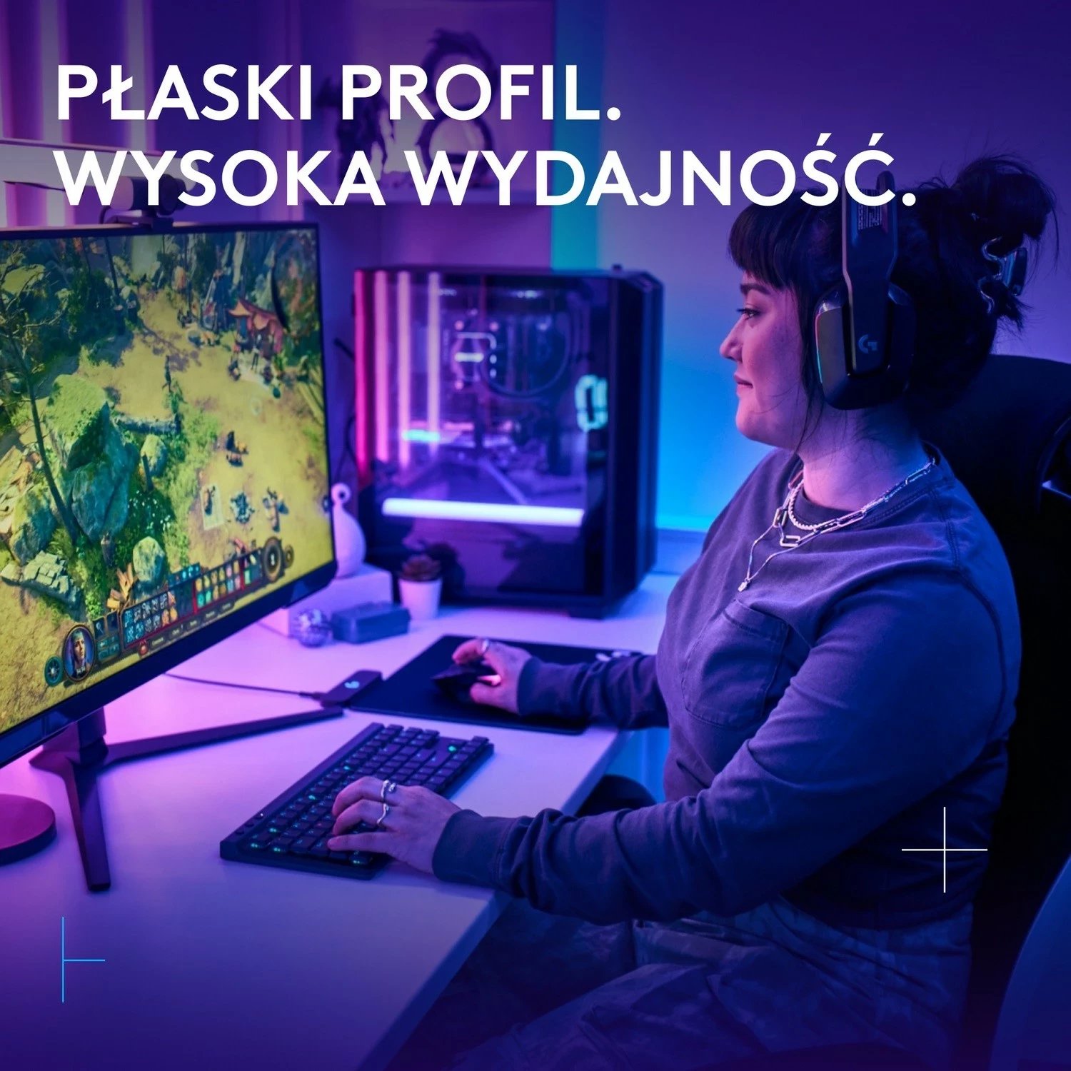 Tastierë Logitech G515 TKL Lightspeed, mekanike, RGB, e zezë