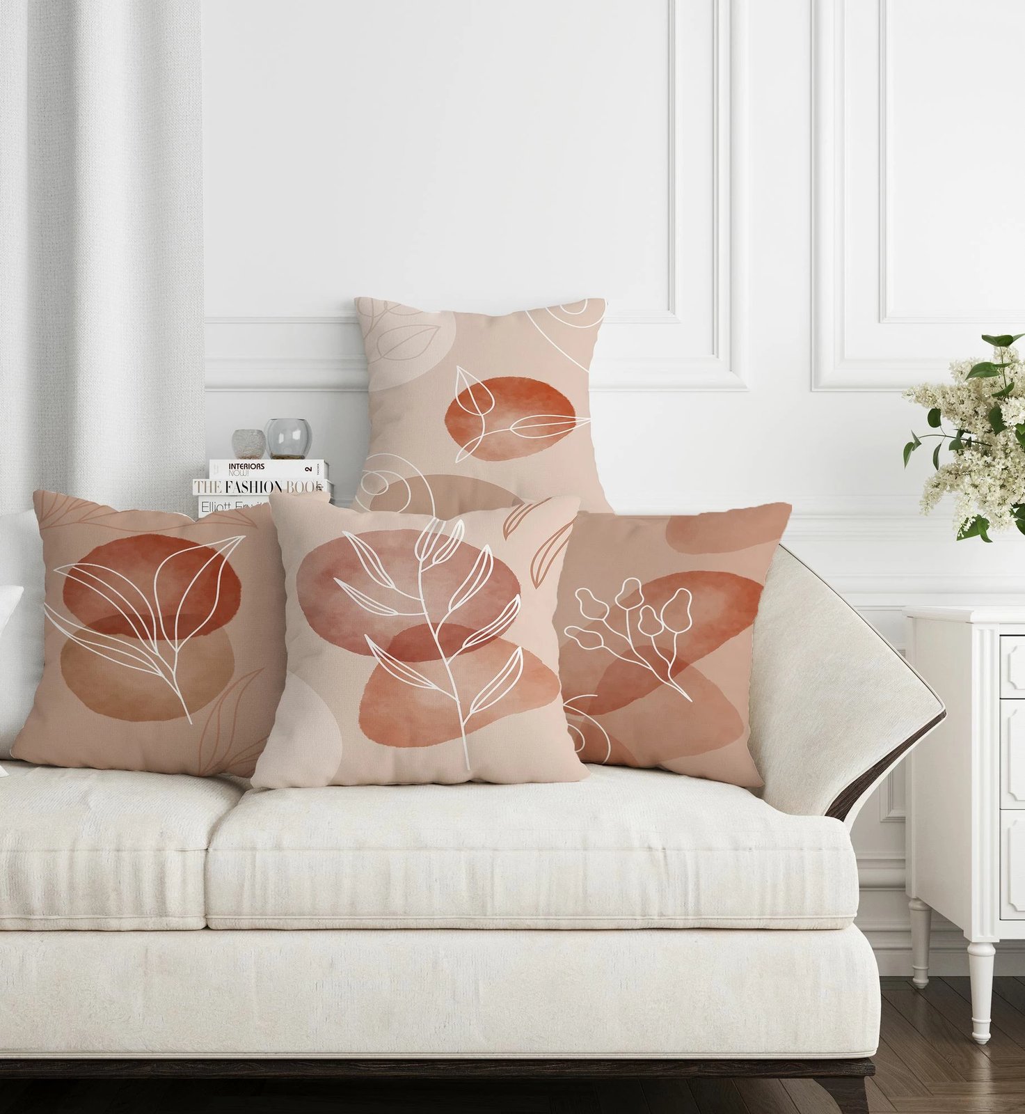 Set jastëkësh dekorativ (4 copë), dizajn Aberto, ASR-plw4 - 2