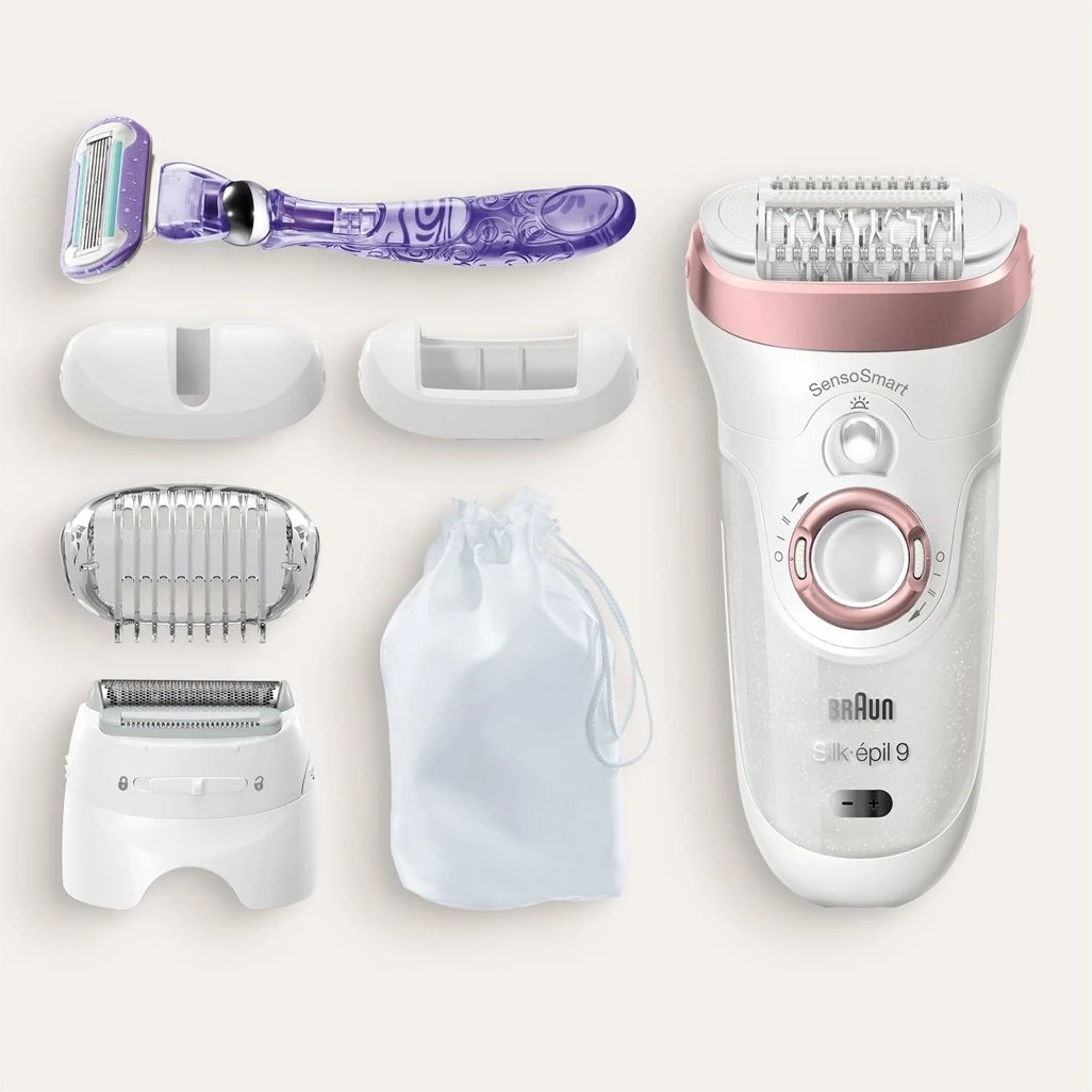 Epilator Braun Silk-épil 9 9-870, Rozë, Bardhë Epilator Braun Silk-épil 9 9-870, Rozë, Bardhë