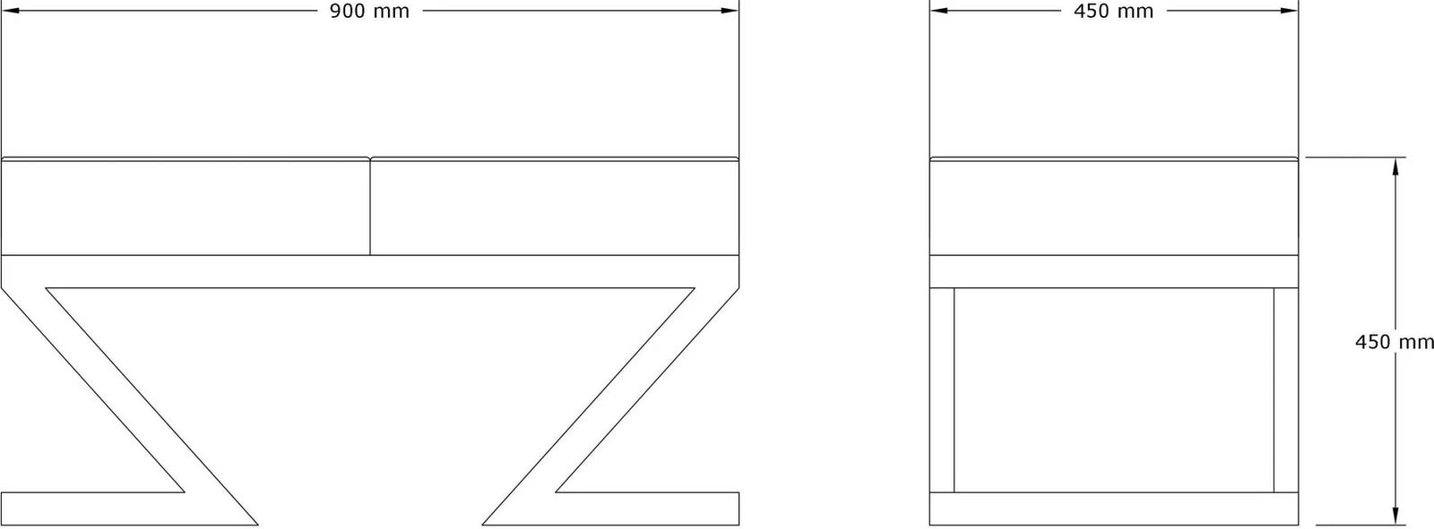 Pouf Atelier del Sofa, kadife, ngjyrë bezhë-portokalli-kafe, 90x45x45cm