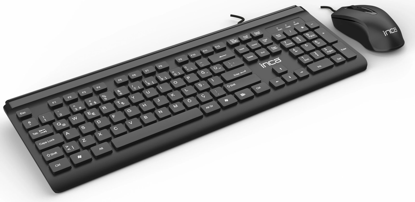 Kasë Inca IMK-377, USB 3.0, dizajn ergonomik, 1.45m, e zezë
