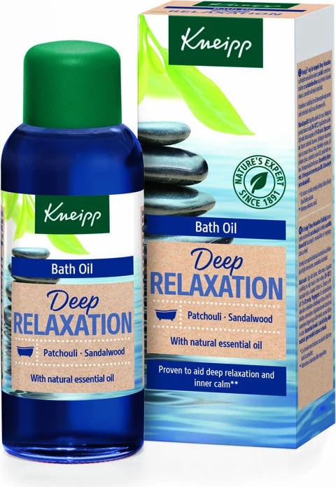 Vaj për banjo Kneipp Deep Relaxation Patchouli & Sandalwood 100ml