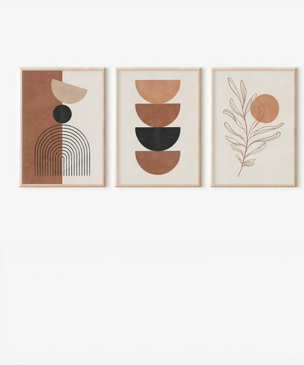 Pikturë dekorative me kornizë (3 copë), Wallity, 3Dartsohoset84