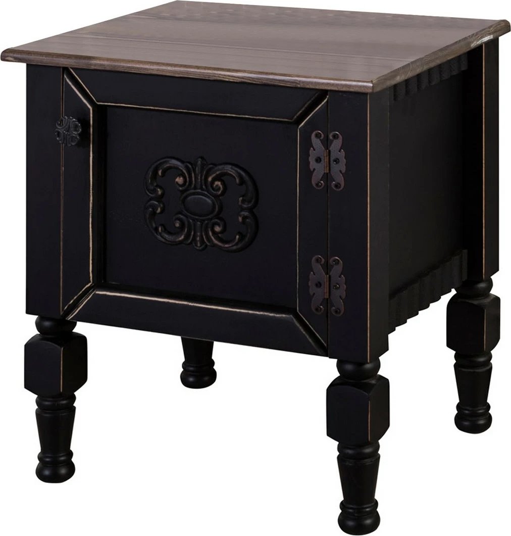 Komodinë nate Hanah Home, Ada, ngjyrë e zezë