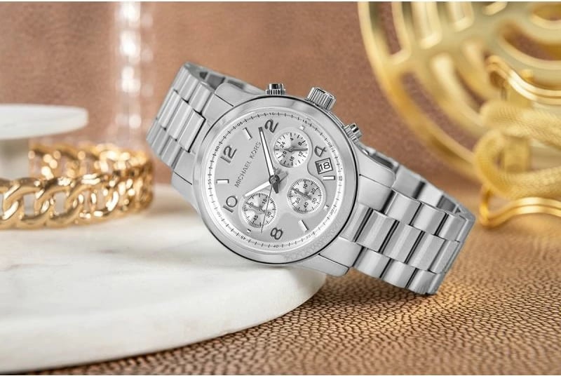 Orë dore për femra Michael Kors, argjendi