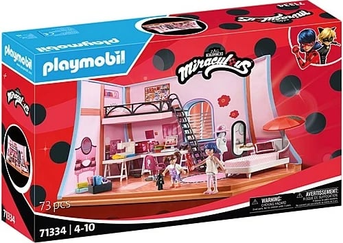 Set lodrash Playmobil Miraculum Attic Marinette 71334, 73 pjesë