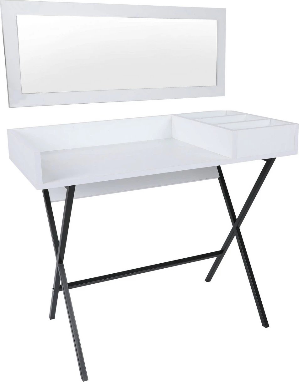 Tavolinë grimi moderne, ngjyrë e bardhë dhe e zezë, Skye Decor, Kiev