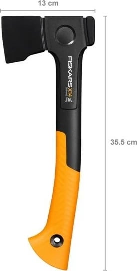 Sëpatë Fiskars X14 X-series, 35.5 cm, portokalli/zezë
