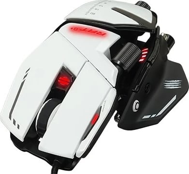Maus gaming Mad Catz R.A.T. 8+, optik, 16000 DPI, i bardhë