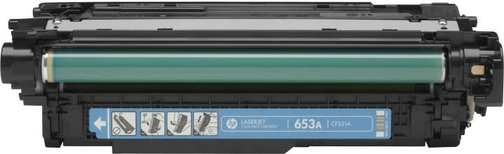 Toner HP 654A CF331A, për LaserJet, rendiment i lartë, cyan, 1 copë