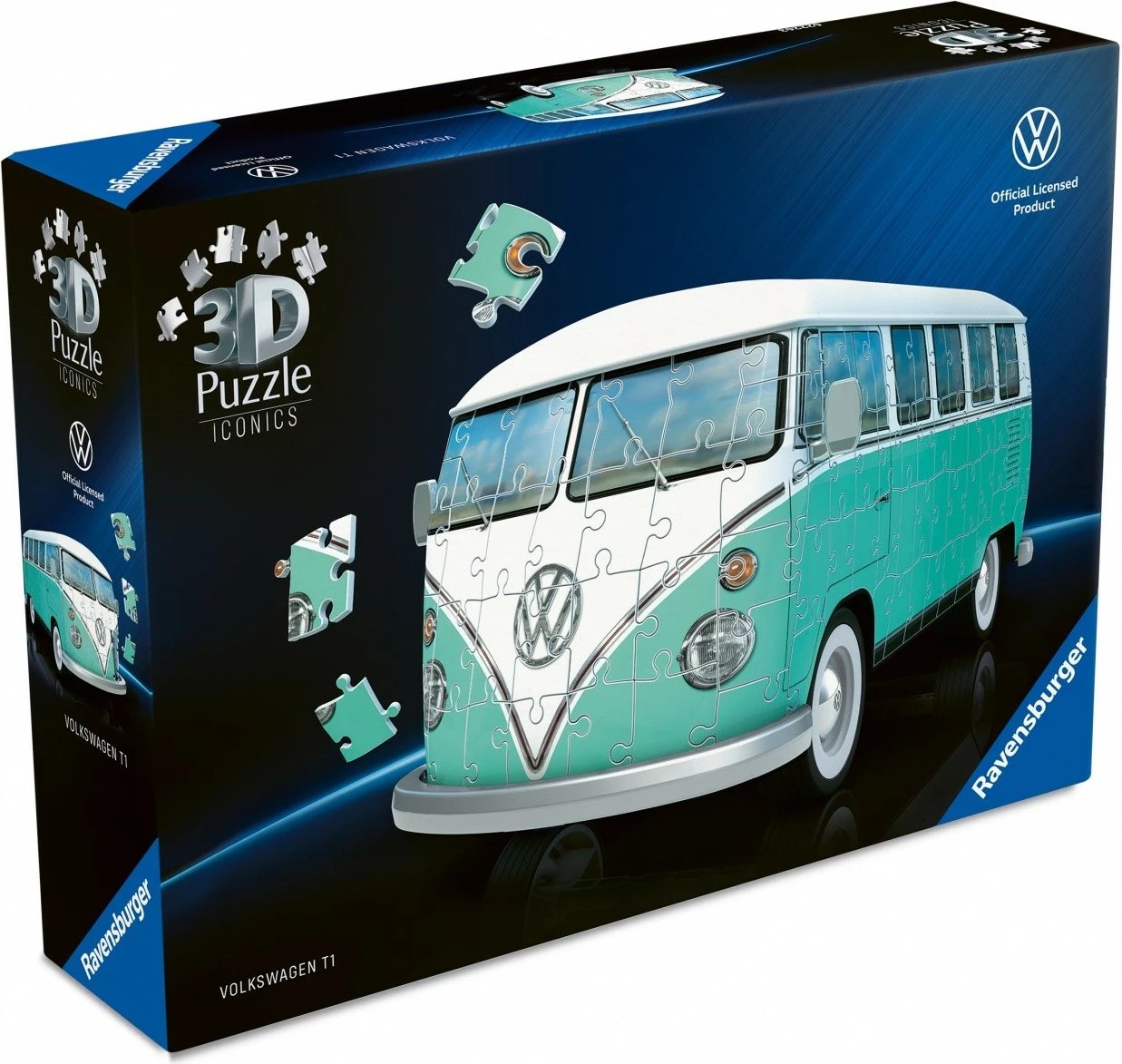 Puzzle 3D Ravensburger Volkswagen T1, 185 pjesë, plastikë, edicion i limitum