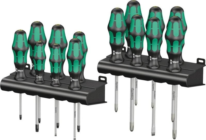 Set kaçavidash Wera Big Pack 300, 190 mm, 50 mm, e zezë/e gjelbër
