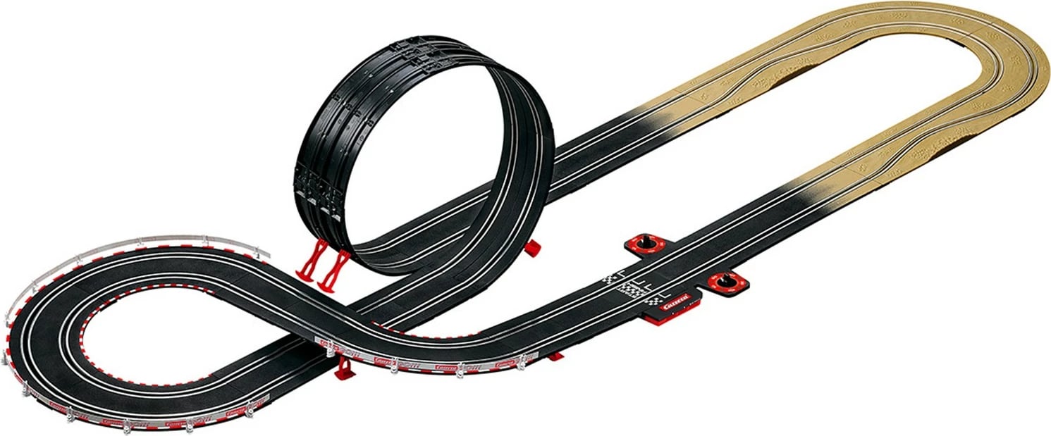 Set veturash dhe piste Carrera RC 62495, 6 vjet, e zezë, kafe, e kuqe
