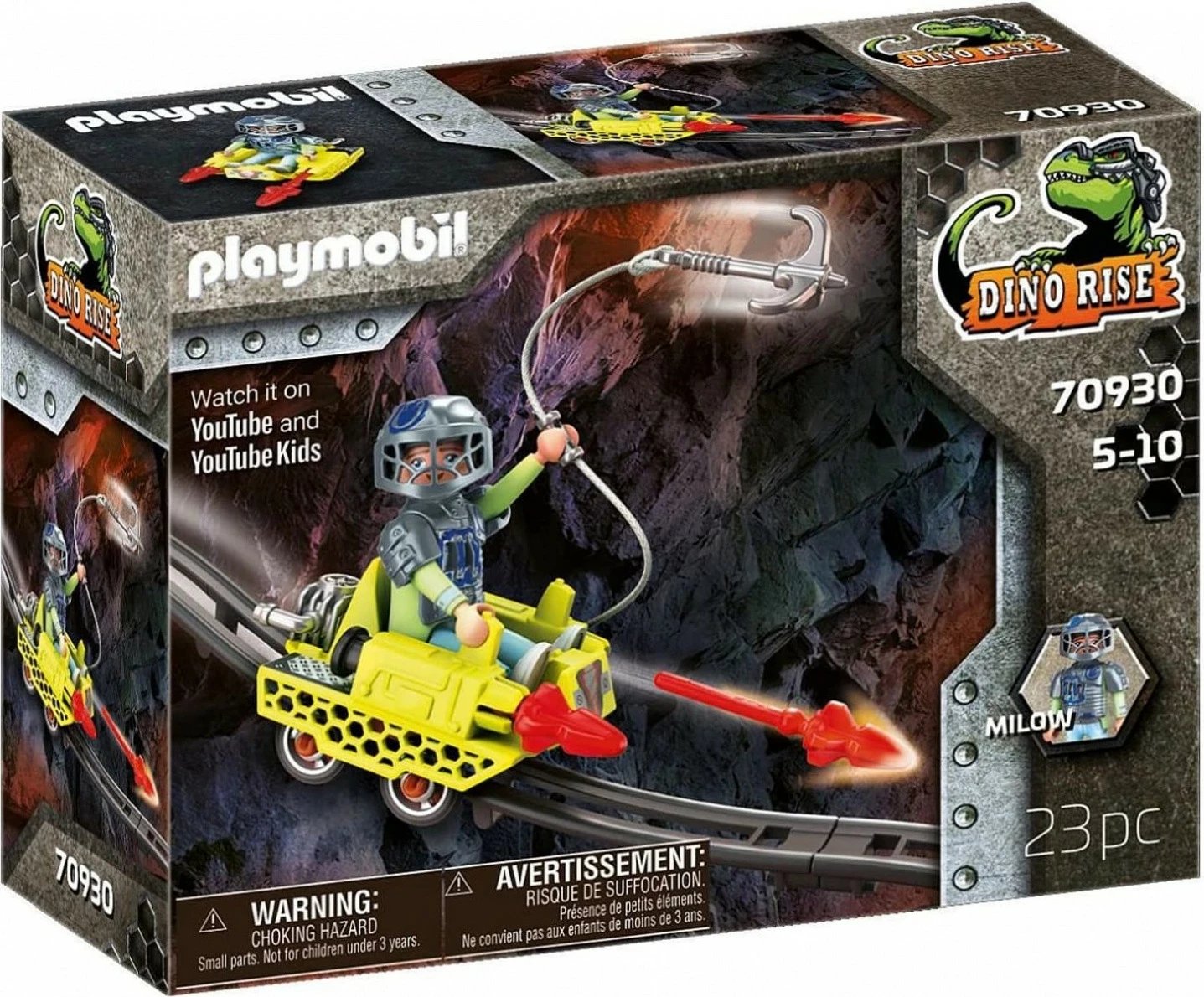 Set lodrash Playmobil DINO Rise 70930 Mining Cart, 23 pjesë