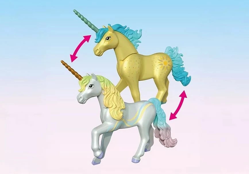 Set figurina Playmobil 71840 Princess Magic Unicorn Rainbow Flower me zanë, 24 copë, plastikë
