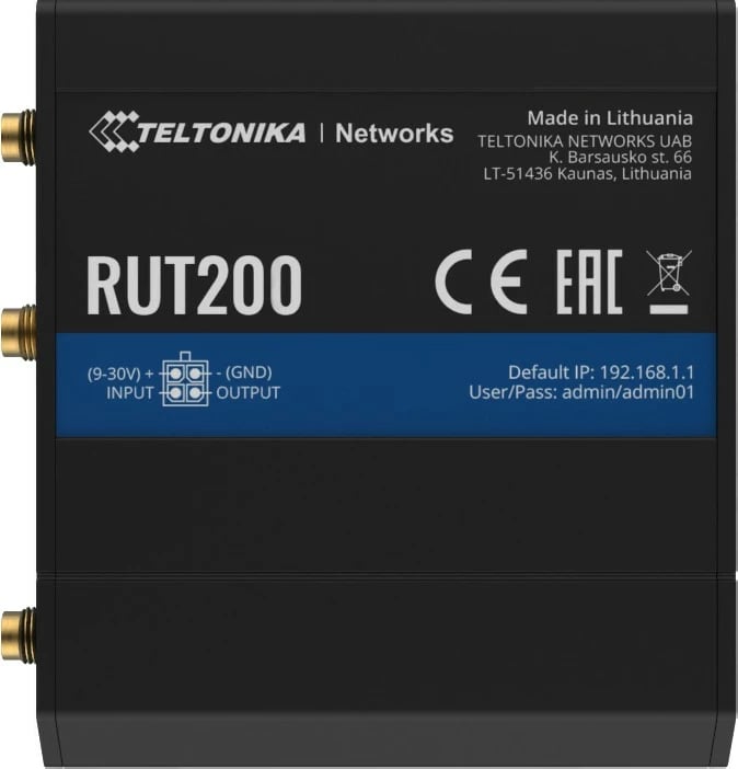Router TELTONIKA RUT200, 4G/LTE, Wi-Fi, 2x Ethernet, i zi