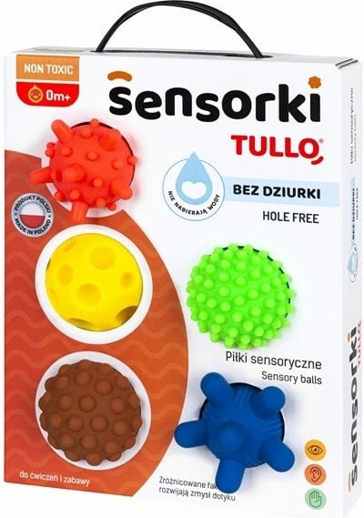 Set topa sensorik Tullo, 5 copë, ngjyra të ndryshme